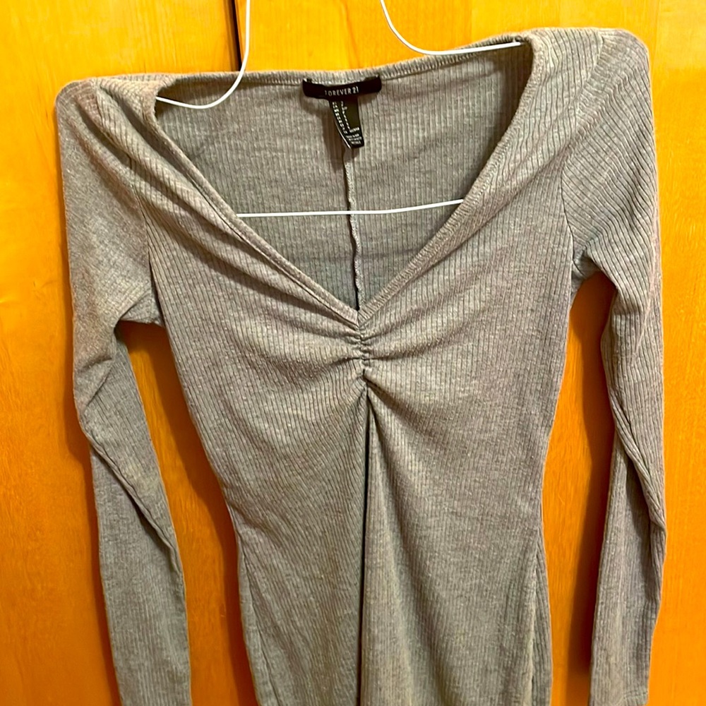 Gray sweater dress!